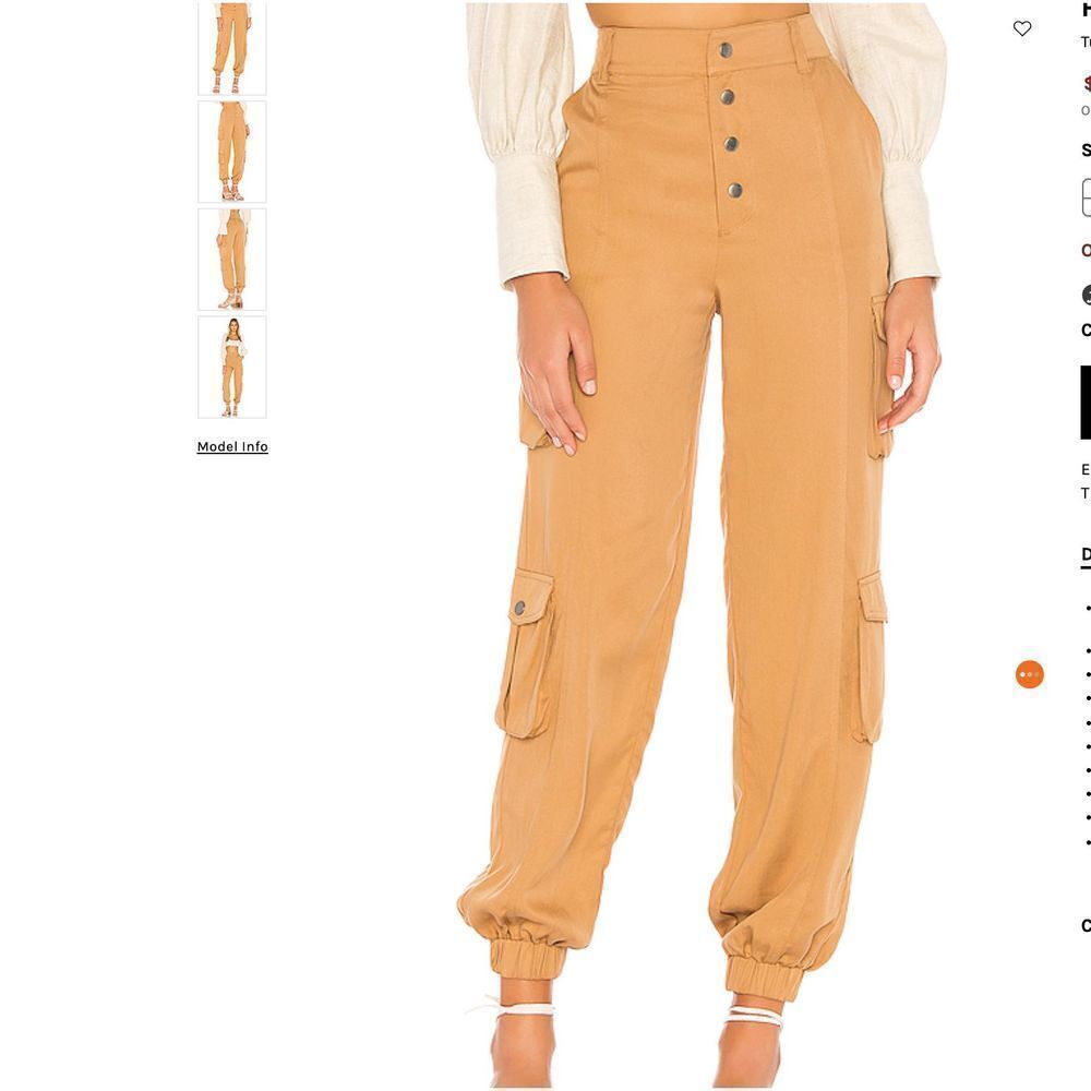 Tularosa Phillie Cargo Jogger Pants in Tan